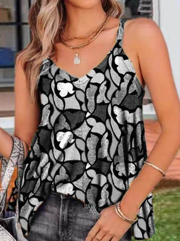 Summer Loose Print Camisole Vest - LuckyFash™