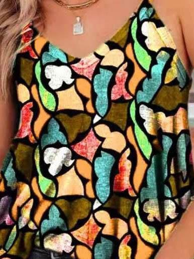 Summer Loose Print Camisole Vest - LuckyFash™