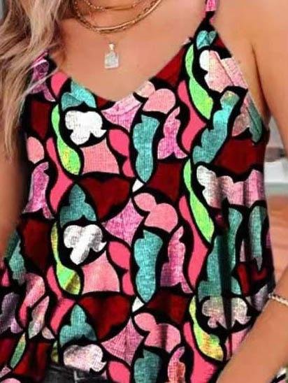 Summer Loose Print Camisole Vest - LuckyFash™
