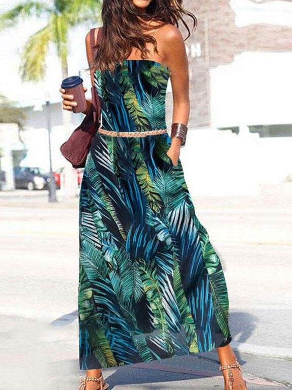 Summer Tube Up Sleeveless Long Dress - LuckyFash™