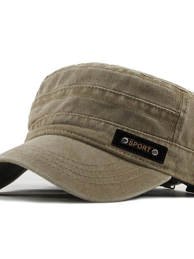 Four Seasons Casual Washed Cotton Flat Top Hat Unique Design Vintage Adjustable Fisher Caps Men Women Cap for Women - LuckyFash™