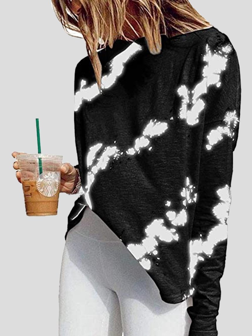 Tie-dye Long-sleeved T-shirt - LuckyFash™