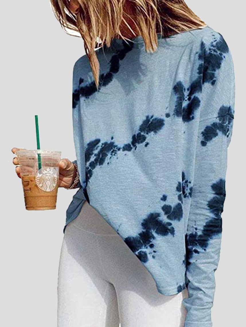 Tie-dye Long-sleeved T-shirt - LuckyFash™