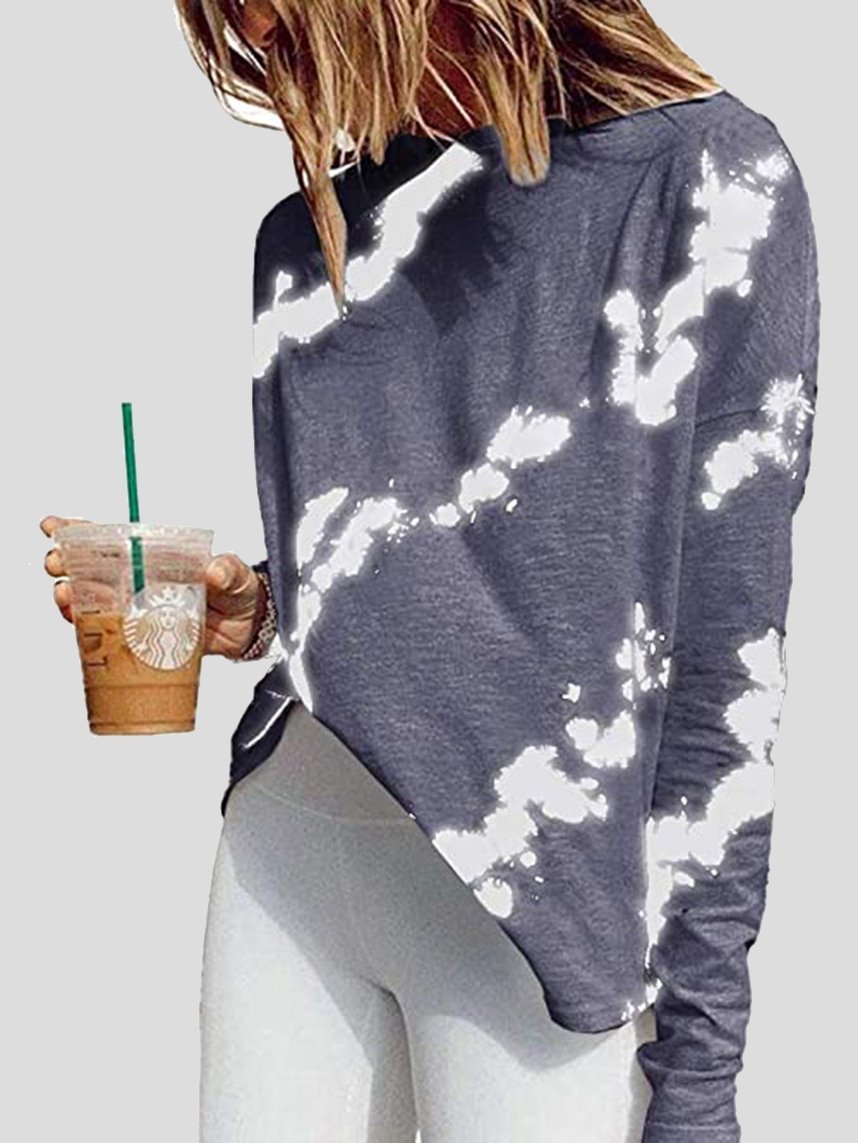 Tie-dye Long-sleeved T-shirt - LuckyFash™
