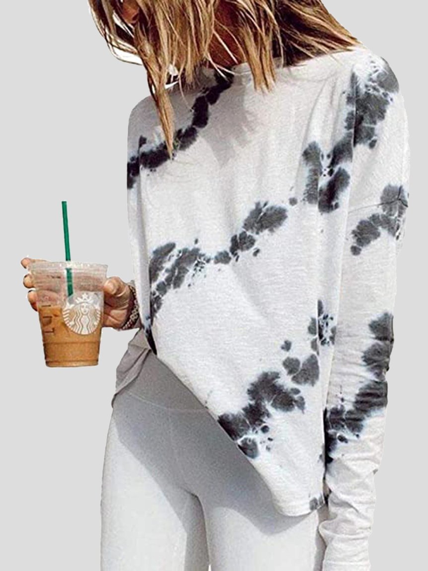 Tie-dye Long-sleeved T-shirt - LuckyFash™