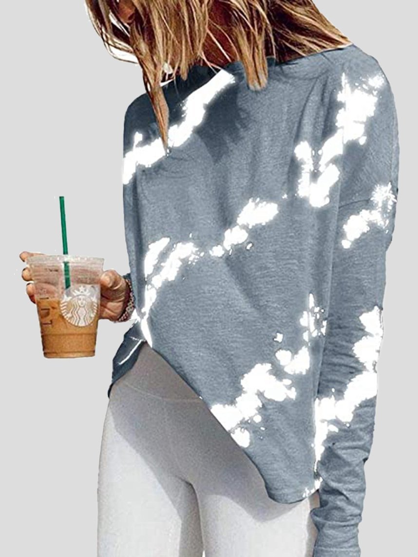 Tie-dye Long-sleeved T-shirt - LuckyFash™