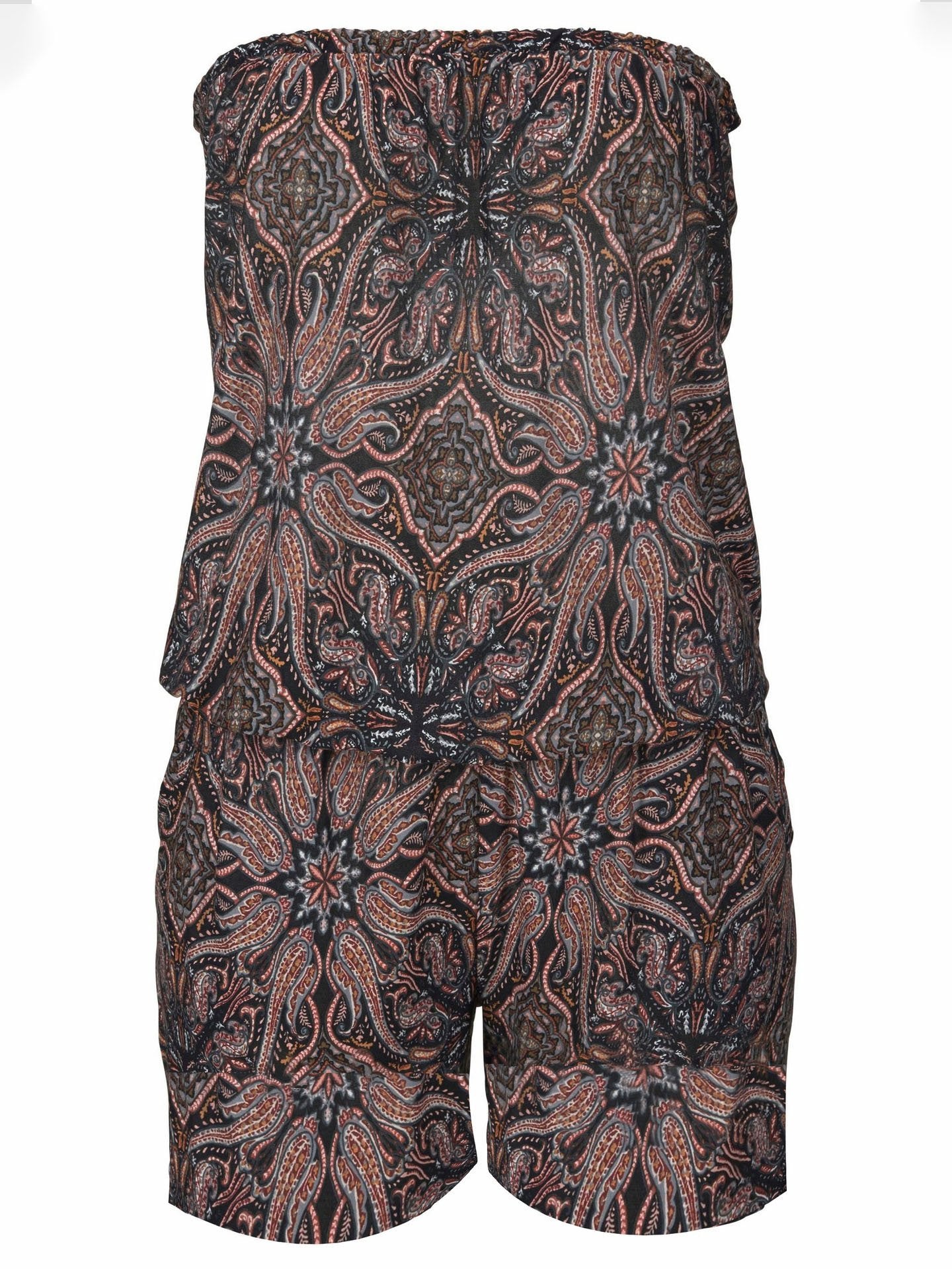 Tube-up Printed Bench Casual Jumpsuit - LuckyFash™
