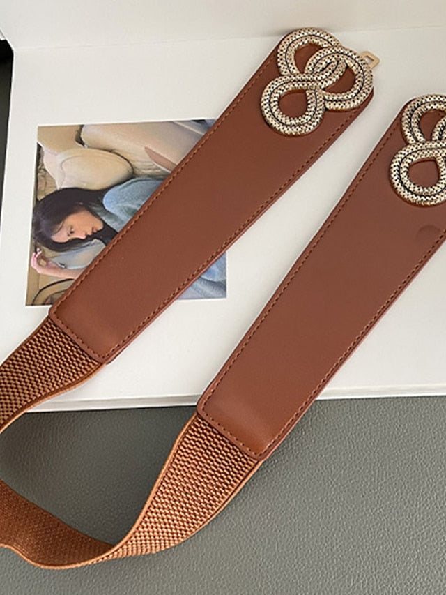 Belt PU Black Camel Skinny Belt Outdoor Dailywear Daily Holiday Pure Color / Spring / Summer / Fall / Winter for Women - LuckyFash™
