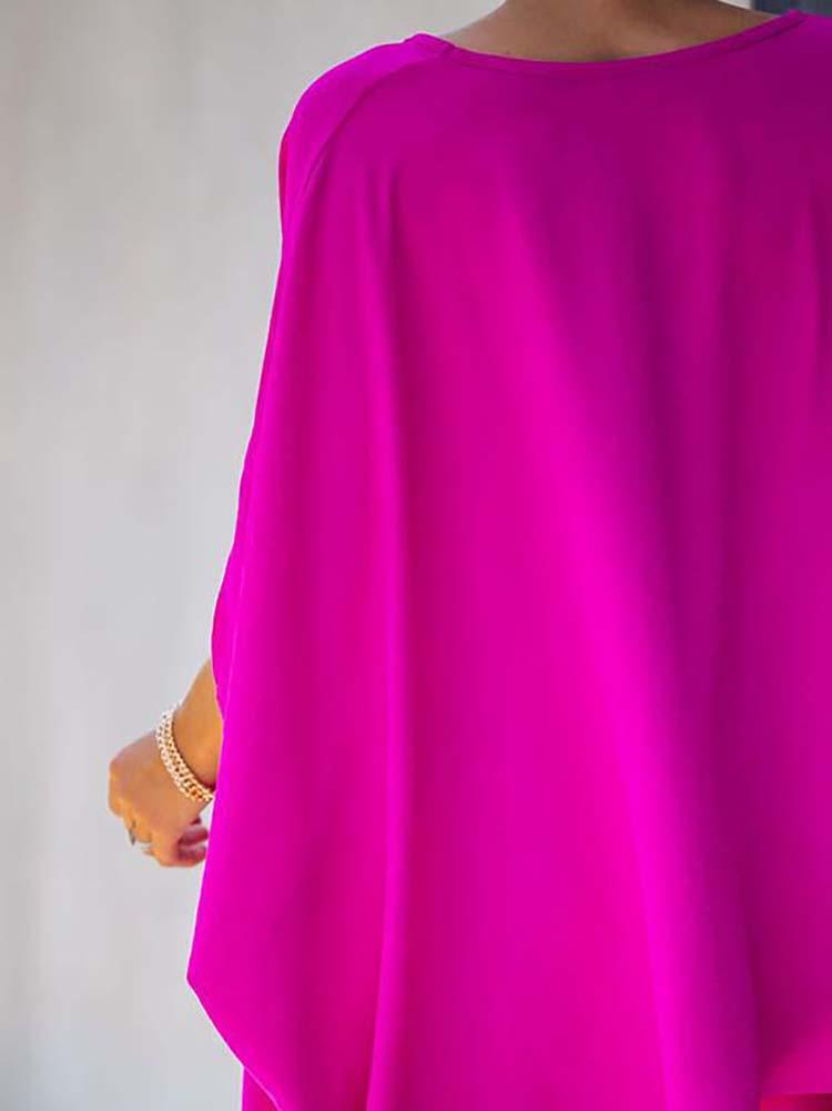 V Neck Oversized Casual Top - LuckyFash™