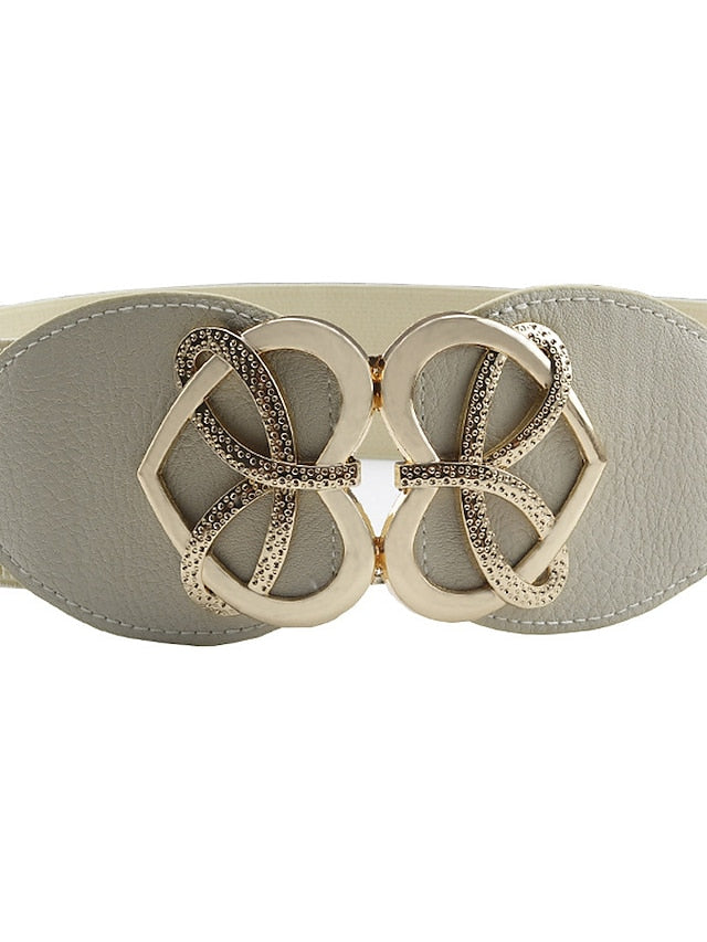 Belt Oxford cloth White Black Khaki Brown Wide Belt Daily Dress Weekend Solid Colored / Basic / Party / Spring / Summer / Winter for Women - LuckyFash™