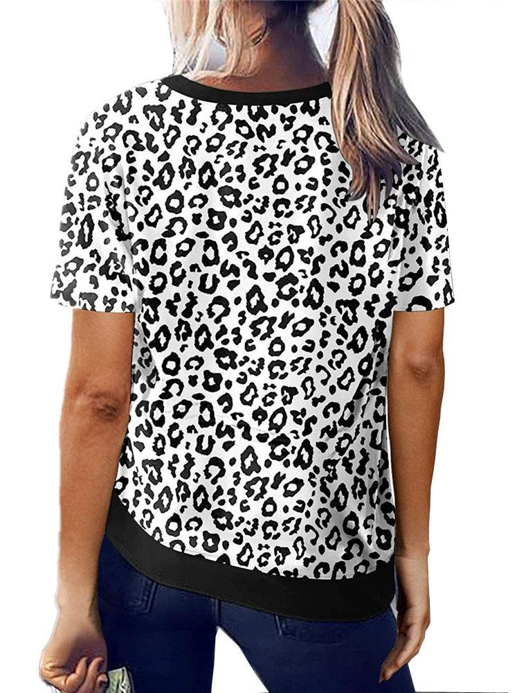 Women Casual Leopard Printed Relaxed T-shirts - LuckyFash™