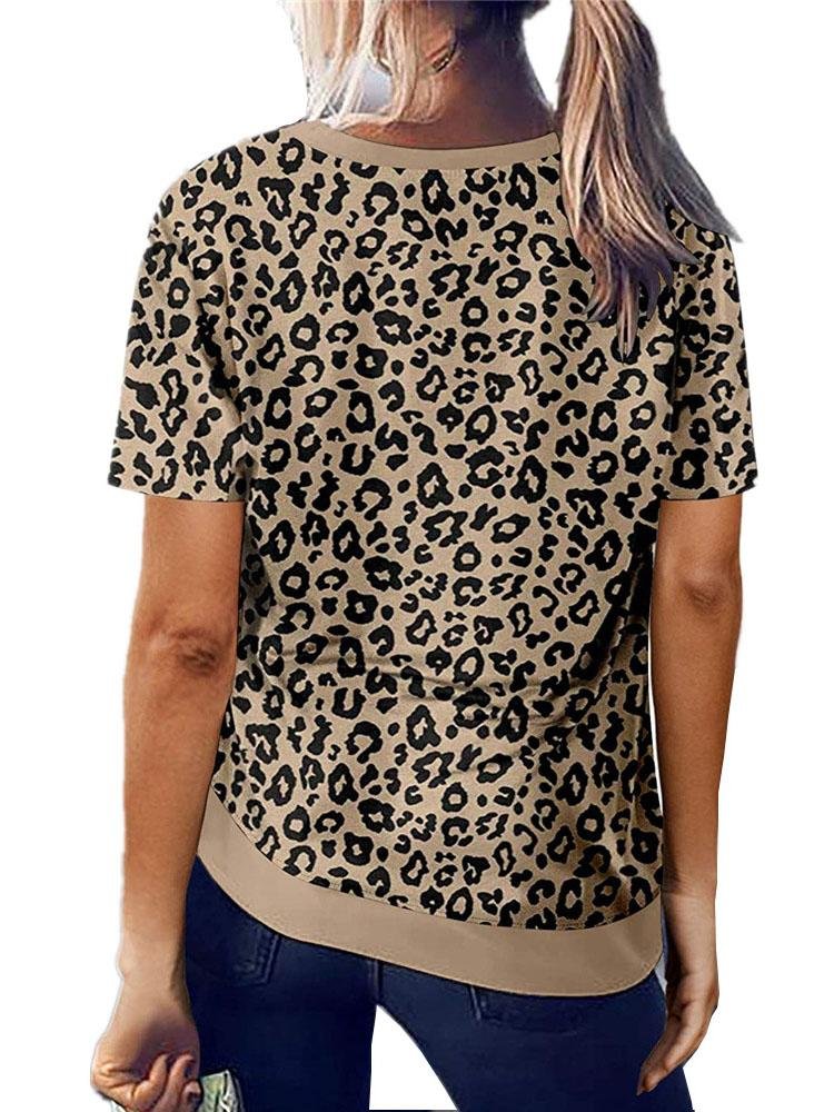 Women Casual Leopard Printed Relaxed T-shirts - LuckyFash™