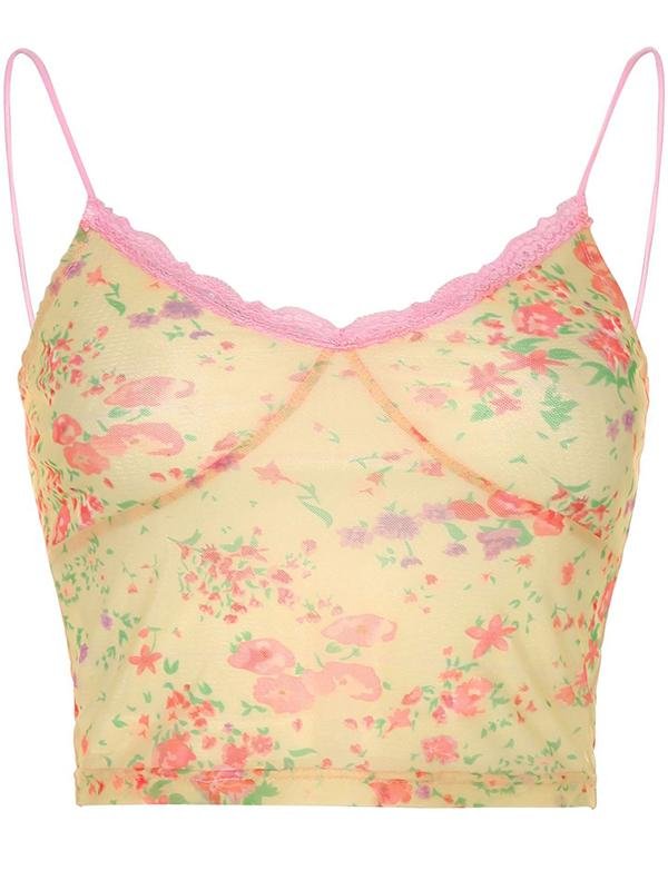 Women Lace Stitching Sleeveless Top - LuckyFash™