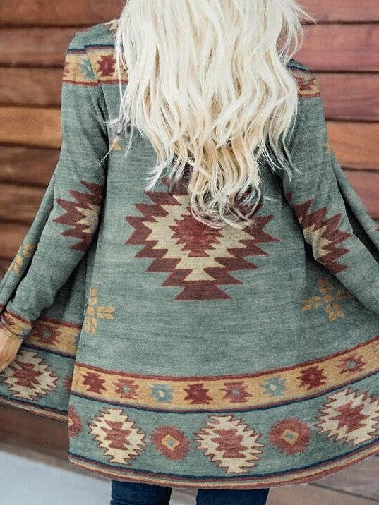 Women's Cardigans Casual Printed Long Sleeve Cardigan - LuckyFash™