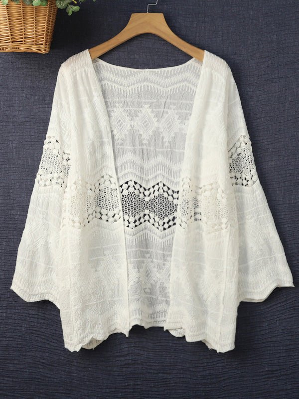 Cardigans Shawl Long Sleeve Lace Sun Protection Cardigan - LuckyFash™