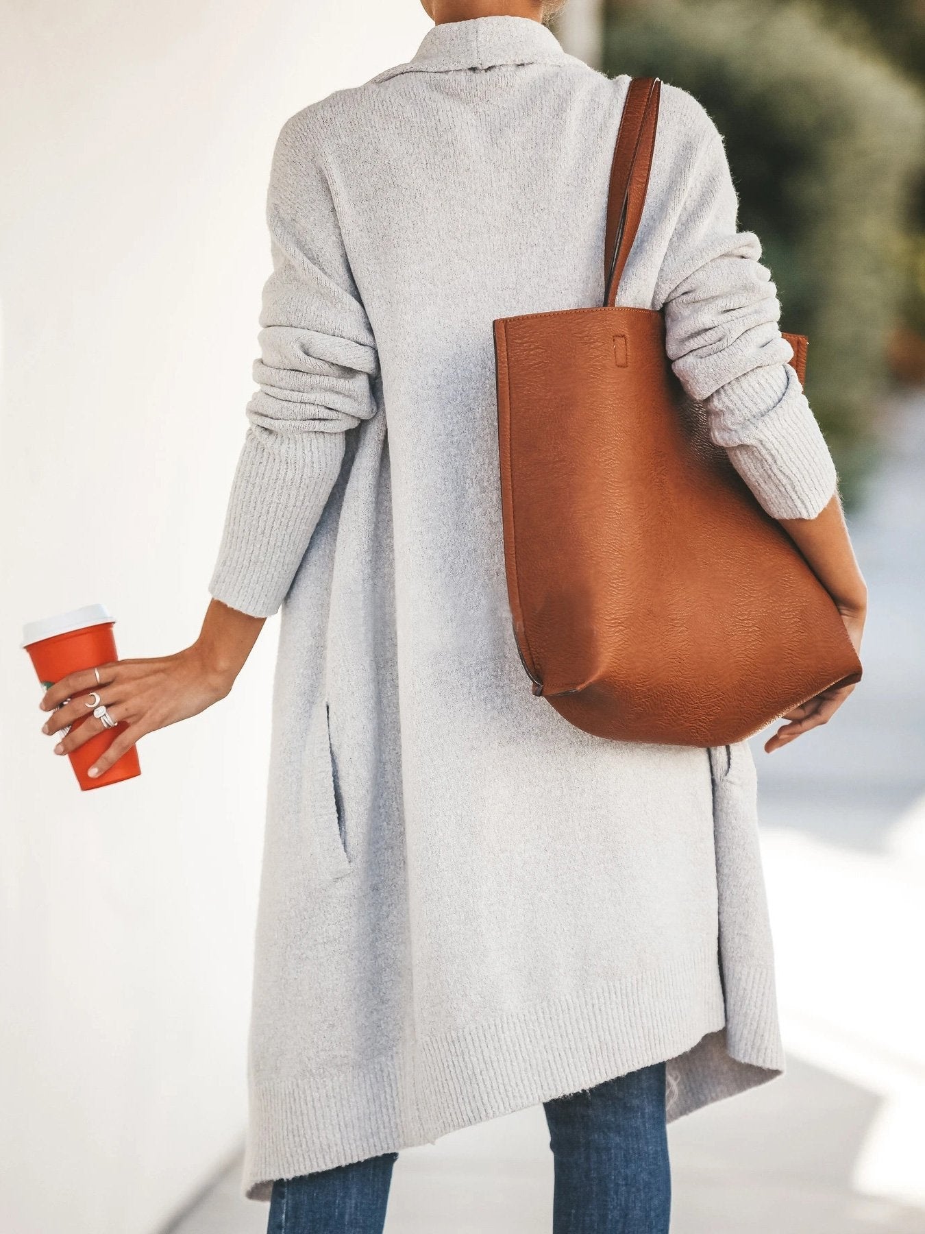 Women's Coats Casual Lapel Long Sleeve Mid-Length Cardigan Coat - LuckyFash™