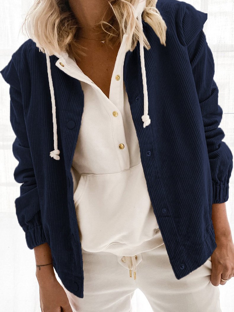 Women's Coats Loose Lapel Button Long Sleeve Cardigan Coat - LuckyFash™