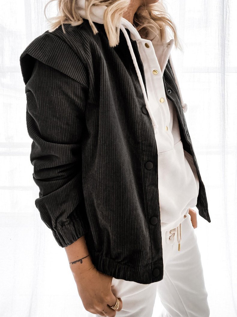 Women's Coats Loose Lapel Button Long Sleeve Cardigan Coat - LuckyFash™