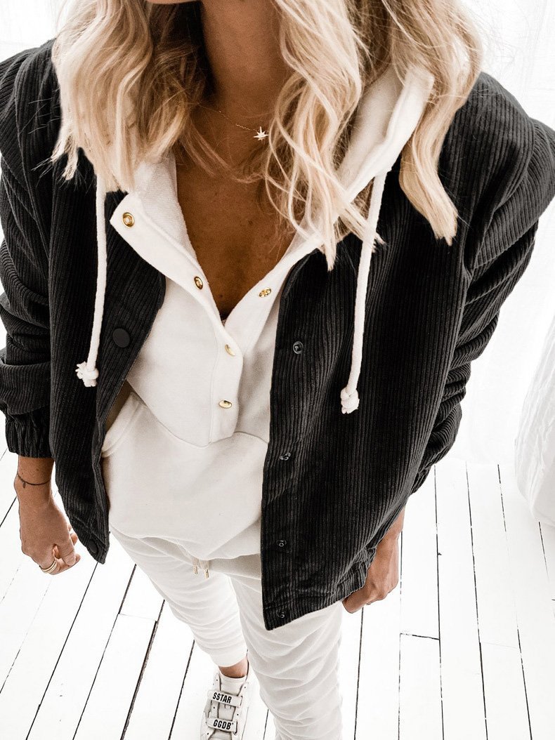 Women's Coats Loose Lapel Button Long Sleeve Cardigan Coat - LuckyFash™