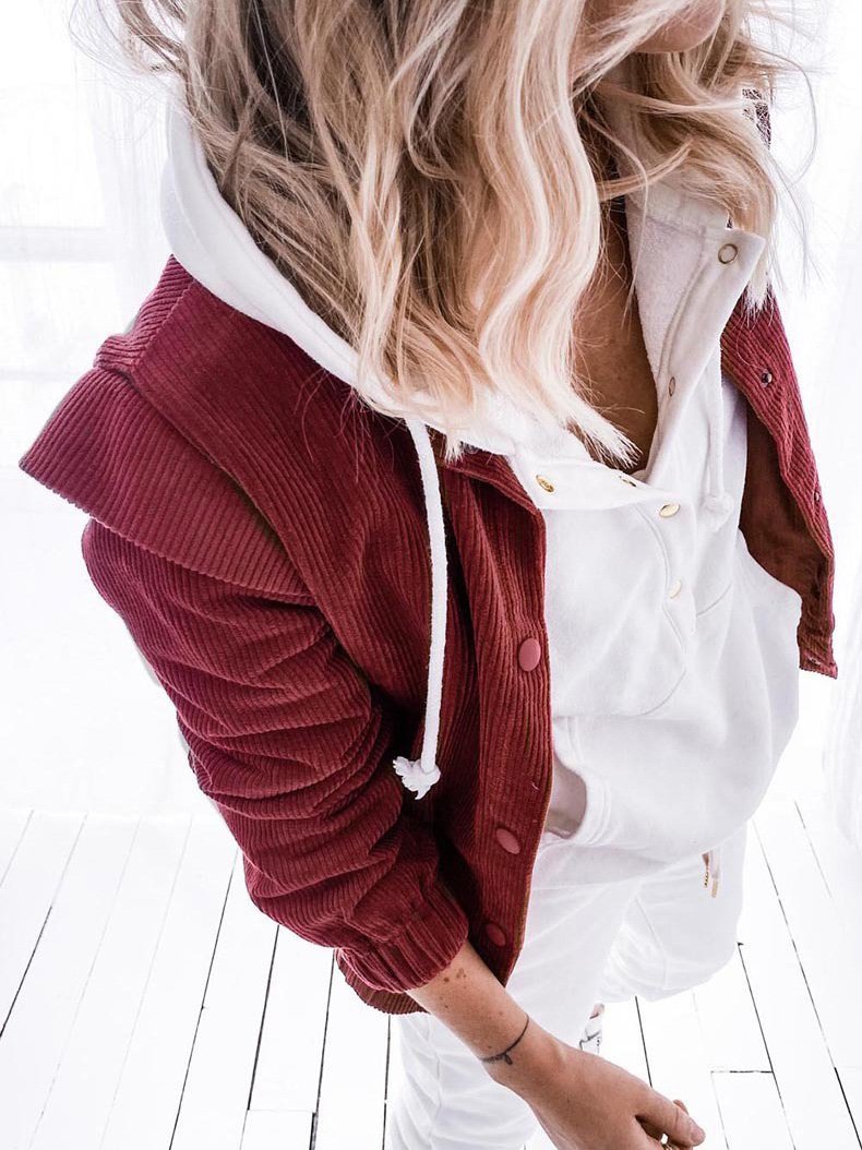 Women's Coats Loose Lapel Button Long Sleeve Cardigan Coat - LuckyFash™
