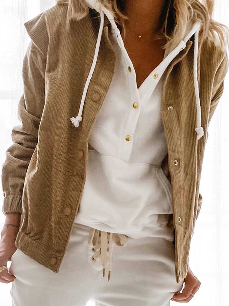 Women's Coats Loose Lapel Button Long Sleeve Cardigan Coat - LuckyFash™