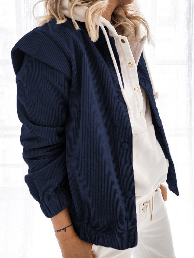 Women's Coats Loose Lapel Button Long Sleeve Cardigan Coat - LuckyFash™