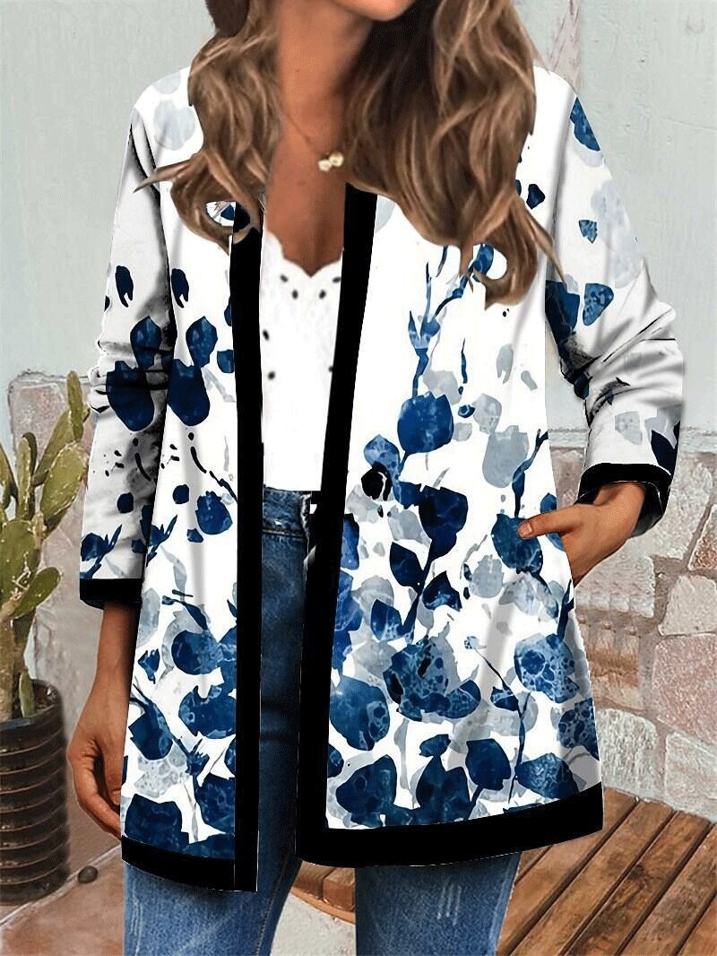 Women's Coats Personalized Print Cardigan Casual Coat - LuckyFash™