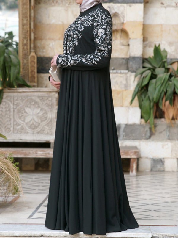 Dresses Ethnic Style Long Sleeve Printed Maxi Dress - LuckyFash™