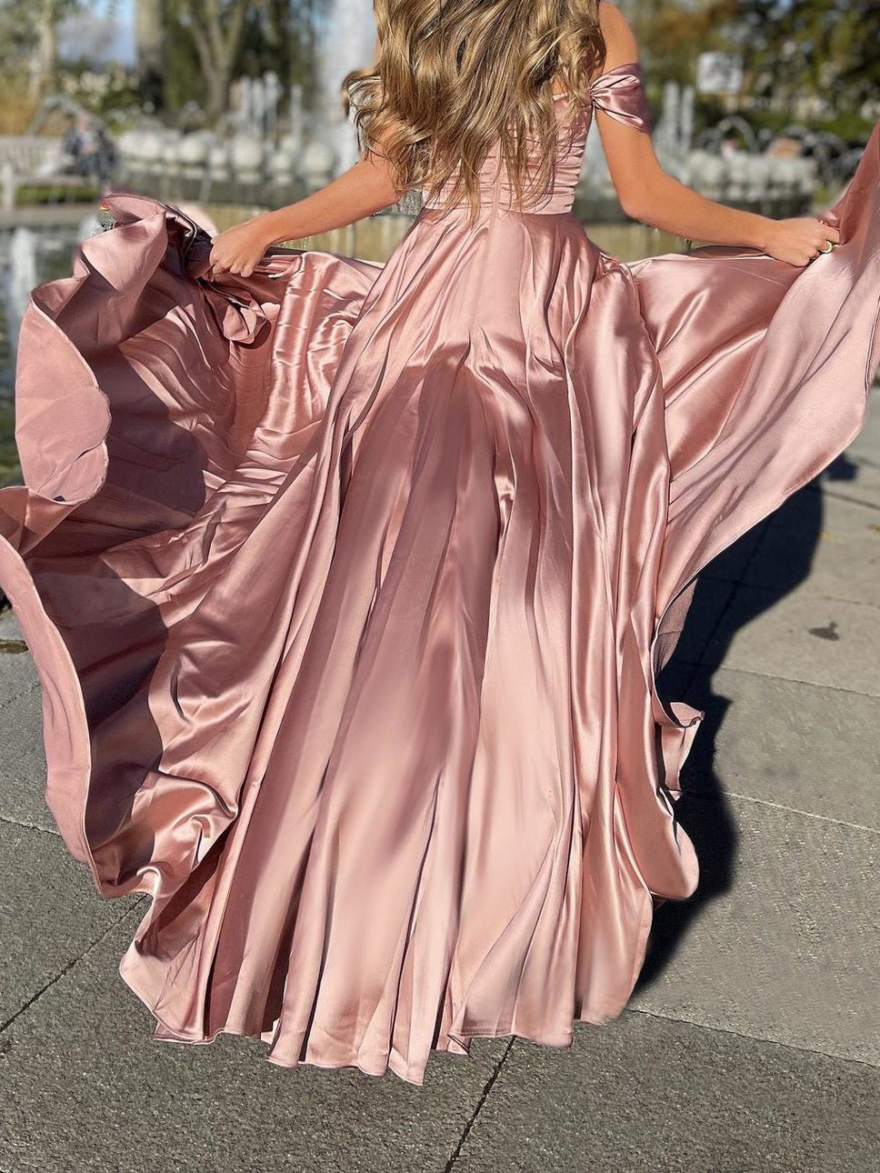 Women's Dresses One-Shoulder Split Swing Dress - LuckyFash™