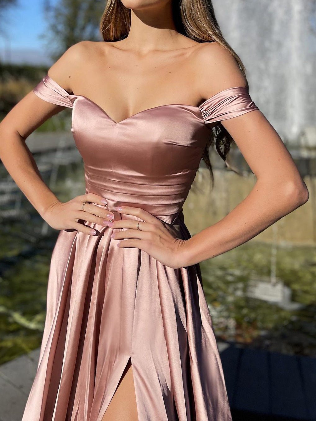 Women's Dresses One-Shoulder Split Swing Dress - LuckyFash™