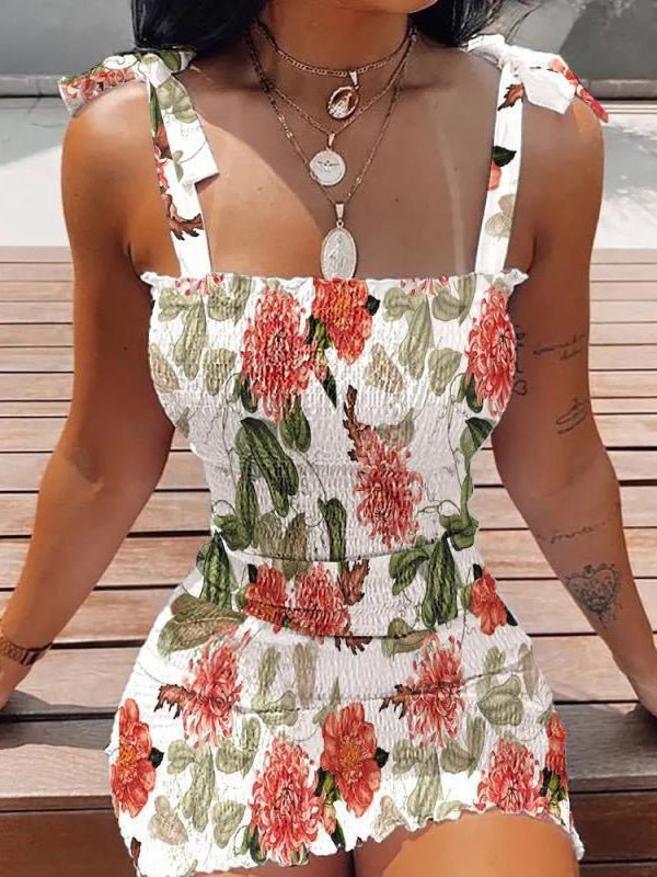 Dresses Strap Print Bandeau Bodycon Dresses - LuckyFash™