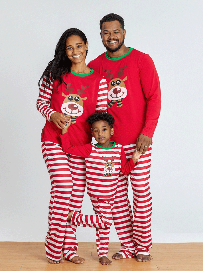 Women's Pajamas Christmas Home Service Printed Long Sleeve Casual Parent-Child Suit - LuckyFash™