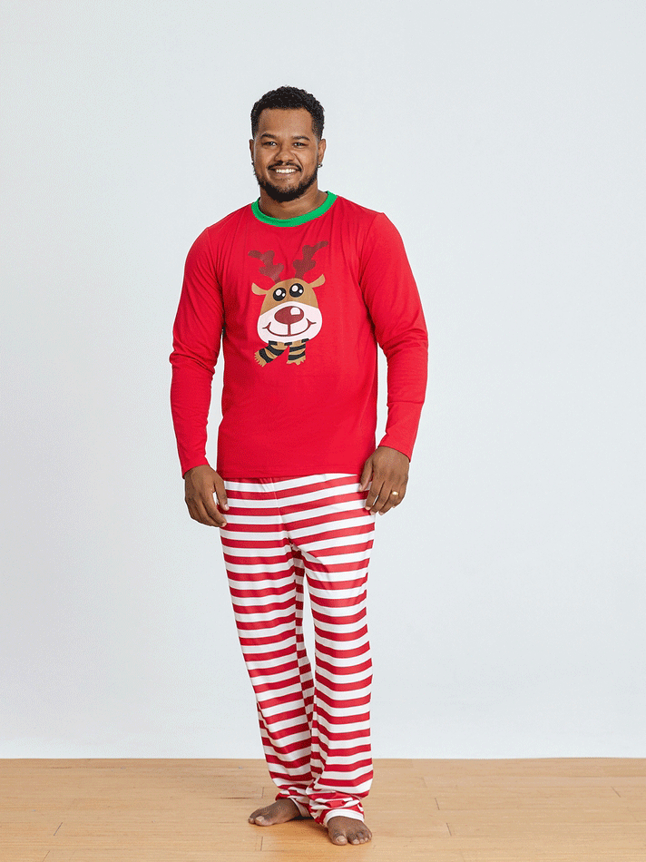 Women's Pajamas Christmas Home Service Printed Long Sleeve Casual Parent-Child Suit - LuckyFash™