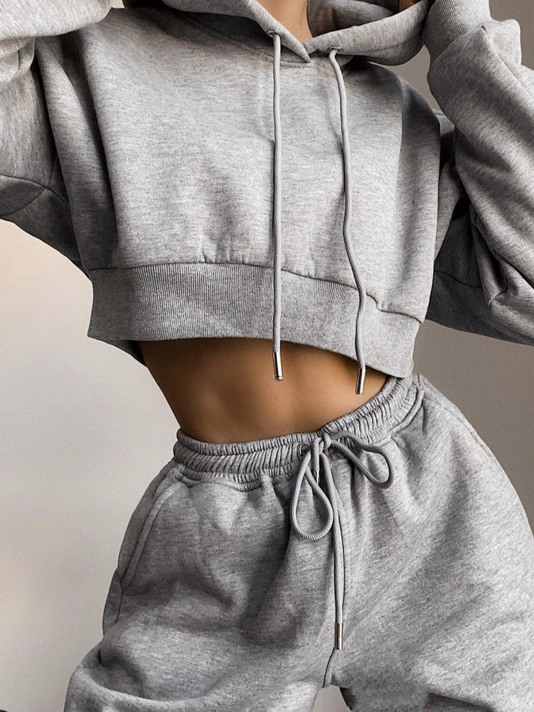Sets Drawstring Hoodie & Trousers Two-Piece Suit - LuckyFash™