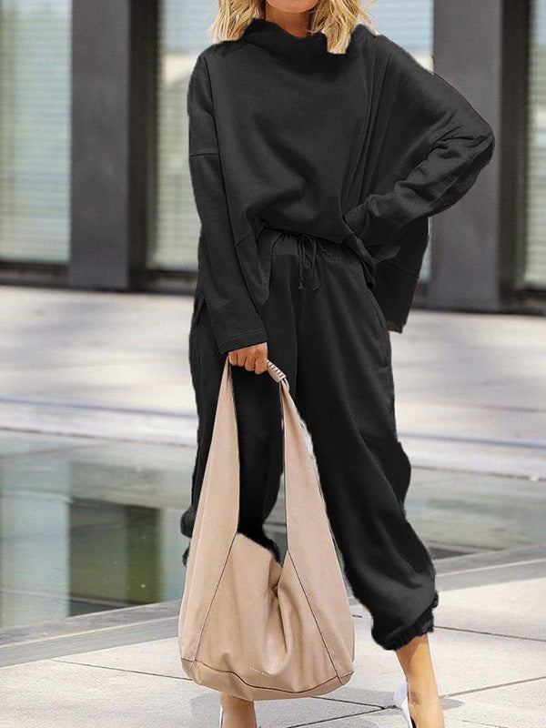 Women's Sets Loose Long Sleeve Top & Casual Pants Two Piece Set - LuckyFash™