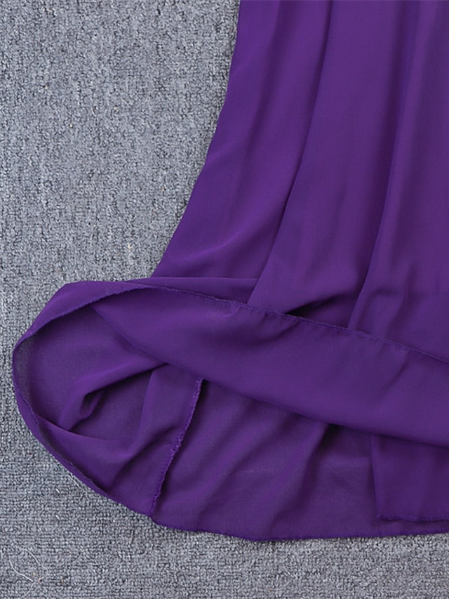 Women‘s Prom Party Dress Swing Dress Long Dress Maxi Dress Green Black Purple Long Sleeve Pure Color Cold Shoulder Fall Autumn Off Shoulder Winter Dress Evening Party Loose Fit 2023 S M L XL - LuckyFash™