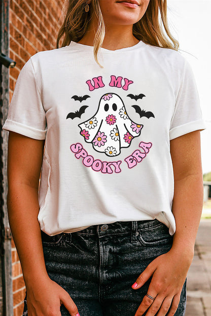 White IN MY SPOOKY ERA Halloween Ghost T-Shirts