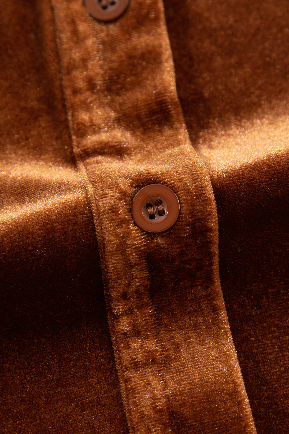 Chestnut Chest Pocket Velvet Shirt