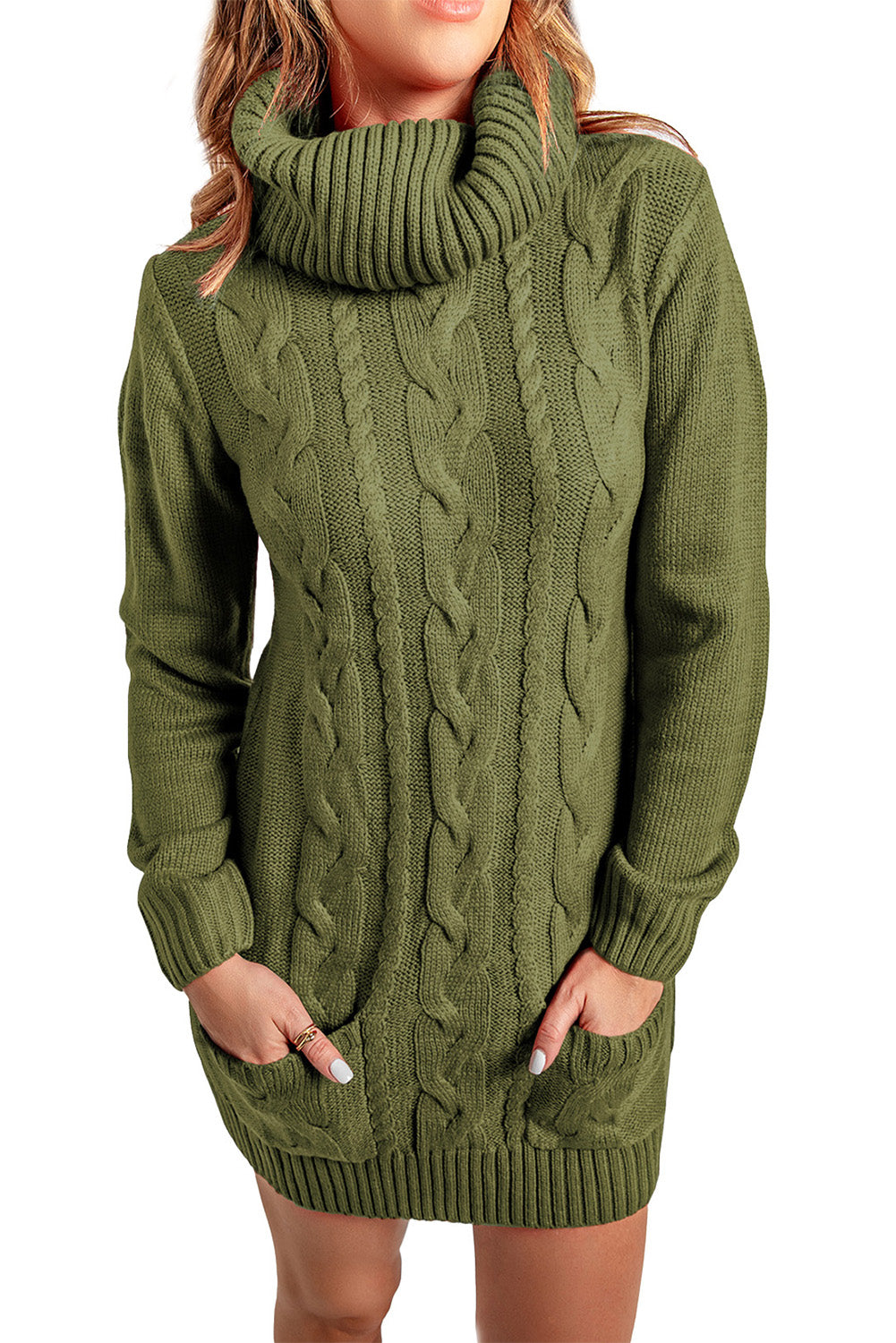 cable knit sweater dress