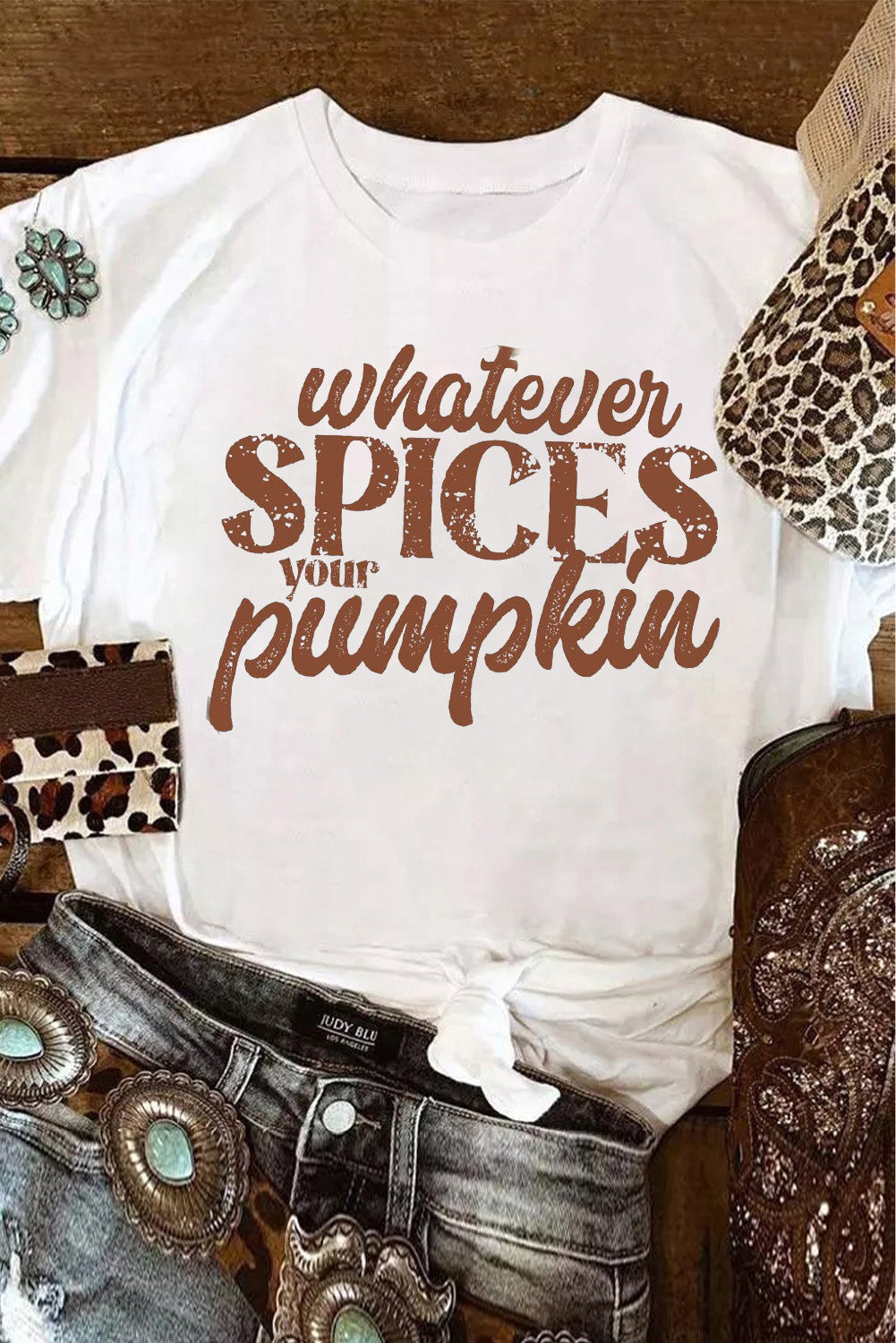 White Whatever Spices Your Pumpkin T-Shirts