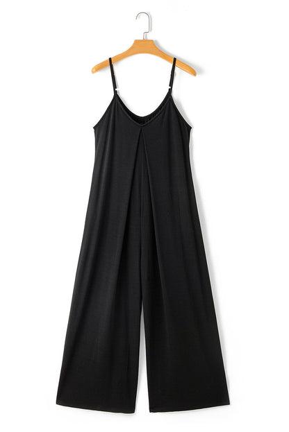 Fashionable Loose Fit Wide Leg Jumpsuit