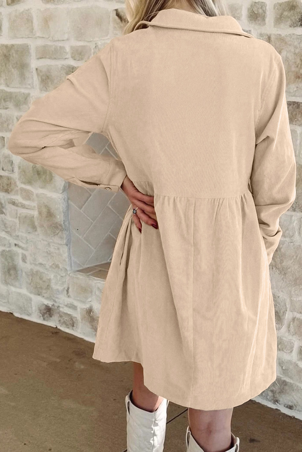 corduroy mini dress