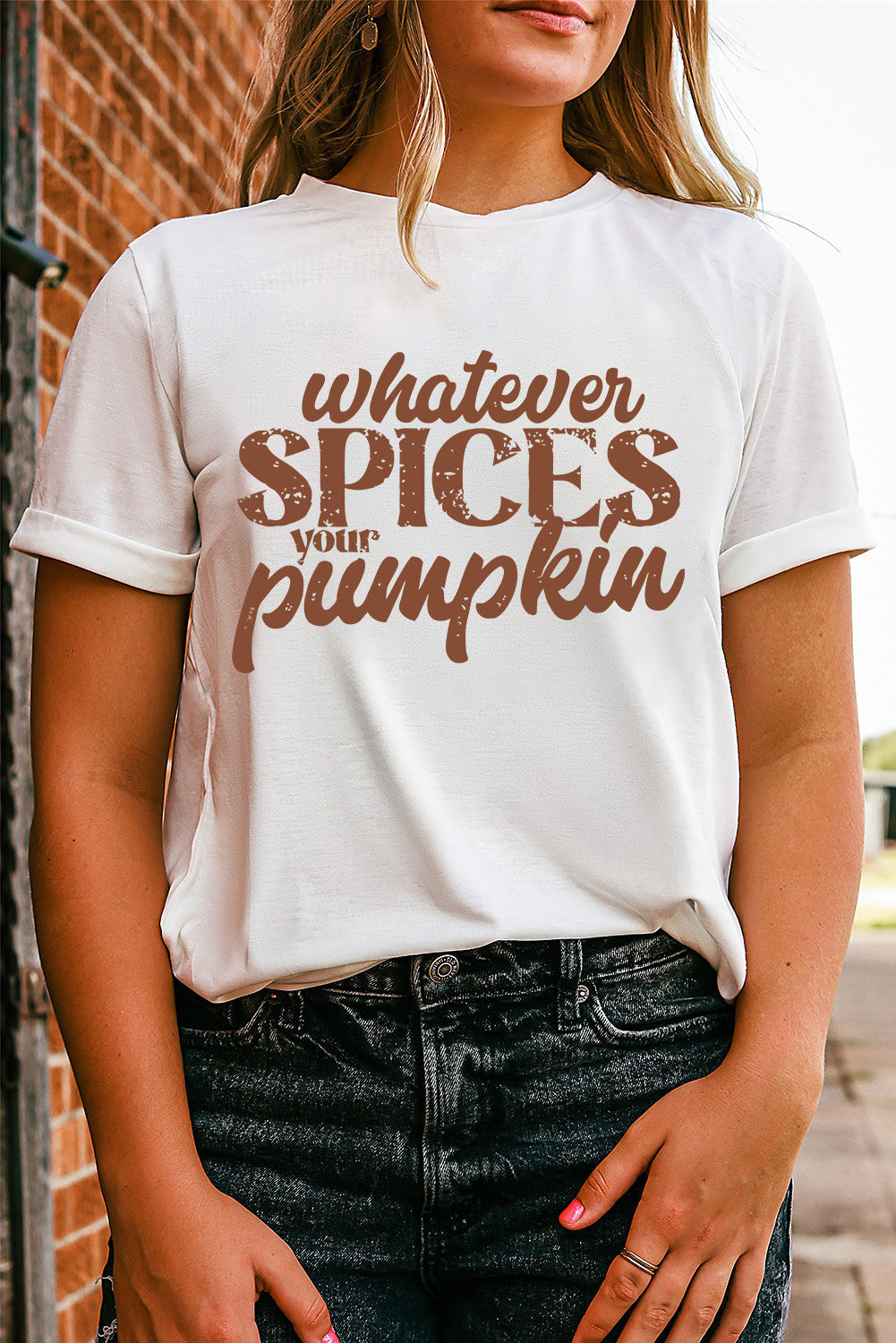 White Whatever Spices Your Pumpkin T-Shirts