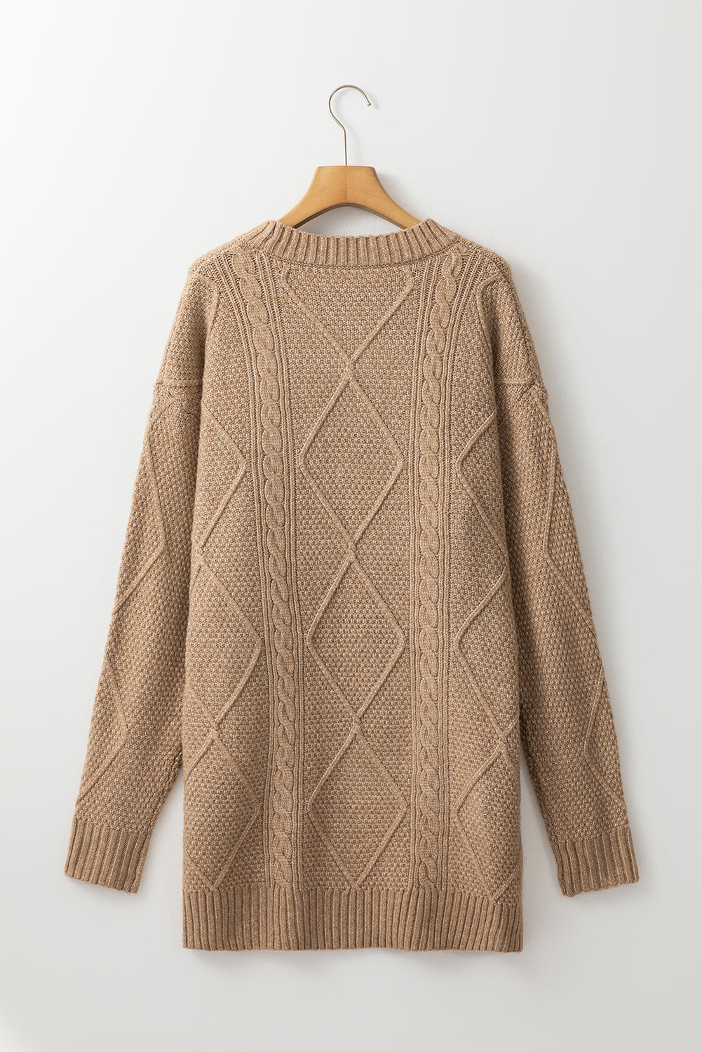 cream sweater dress