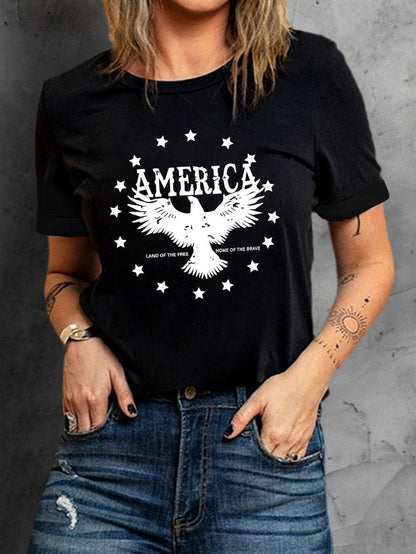 American Eagle Star Graphic Tee in Black