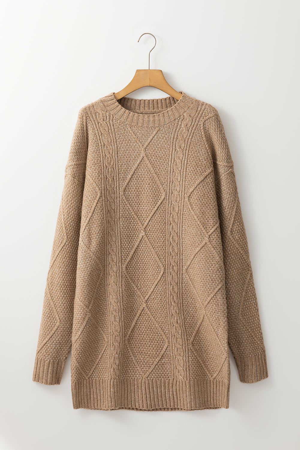 cream sweater dress