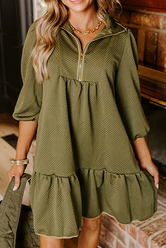 quarter zip dress