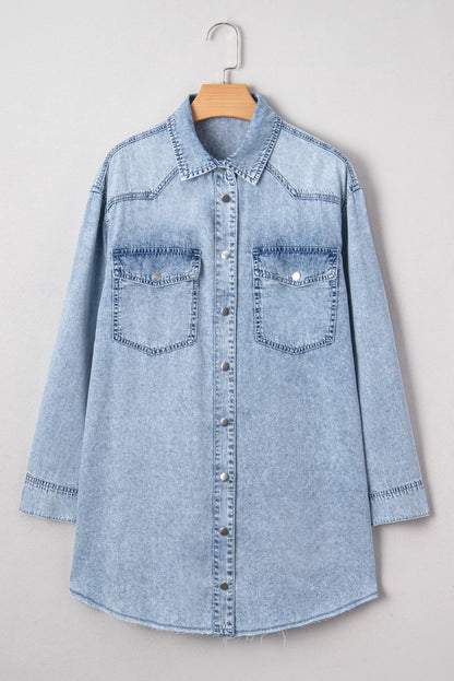 blue denim dress