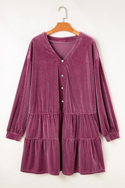 plus size velvet dress