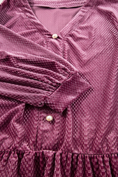 plus size velvet dress
